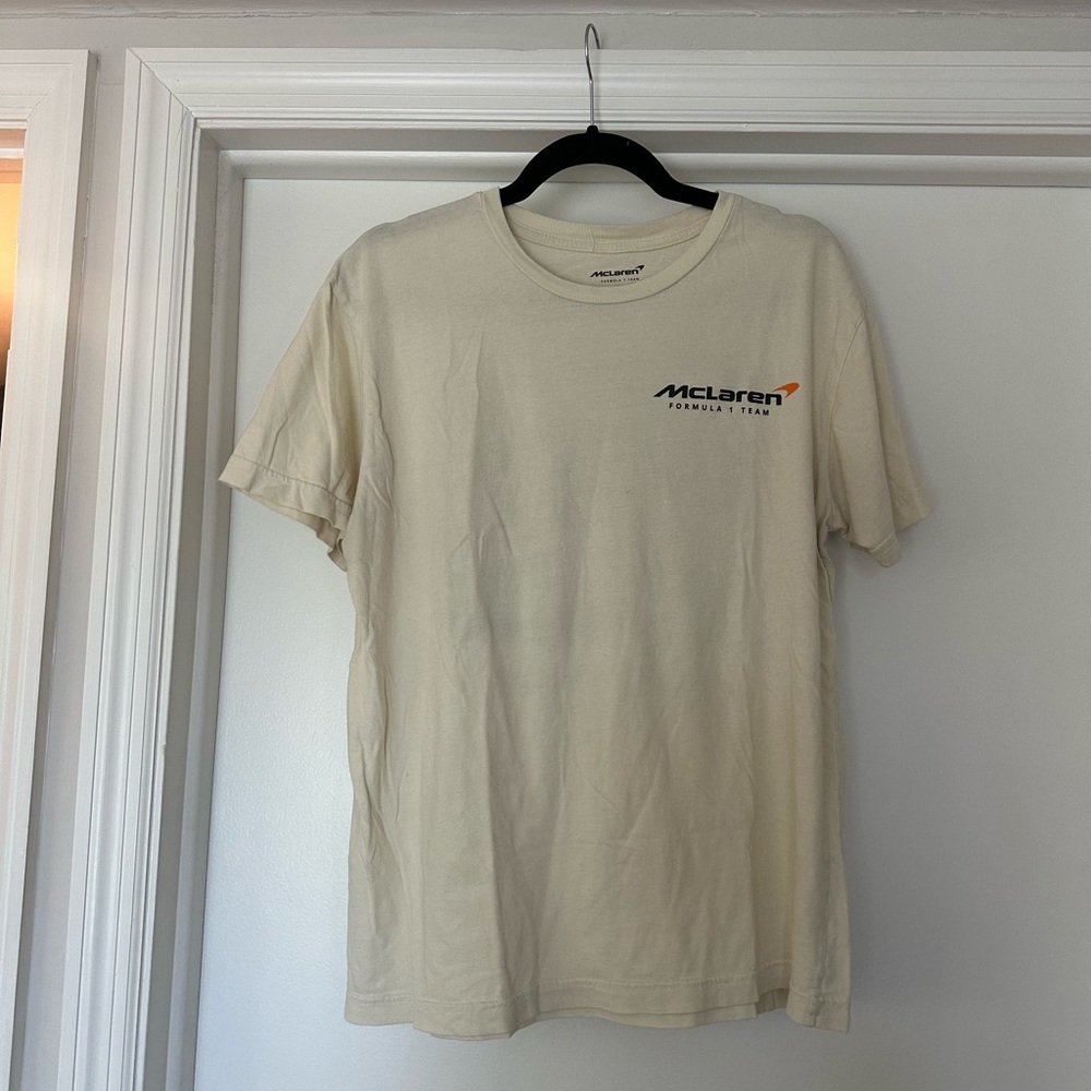 McLaren Cream Short Sleeve Men's Tee